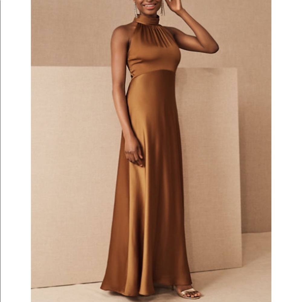 BHLDN Esme Satin Charmeuse Dress